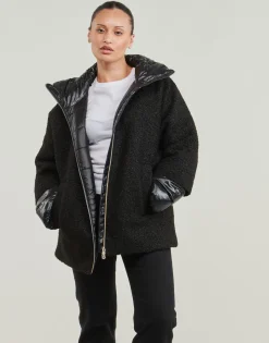 Geox - W CALITHE MID COAT Noir Discount