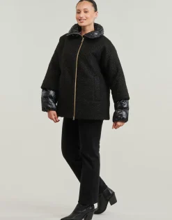 Geox - W CALITHE MID COAT Noir Discount