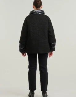 Geox - W CALITHE MID COAT Noir Discount