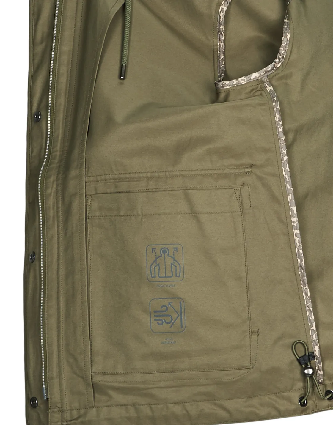 Geox - W ILDE PARKA Kaki Outlet