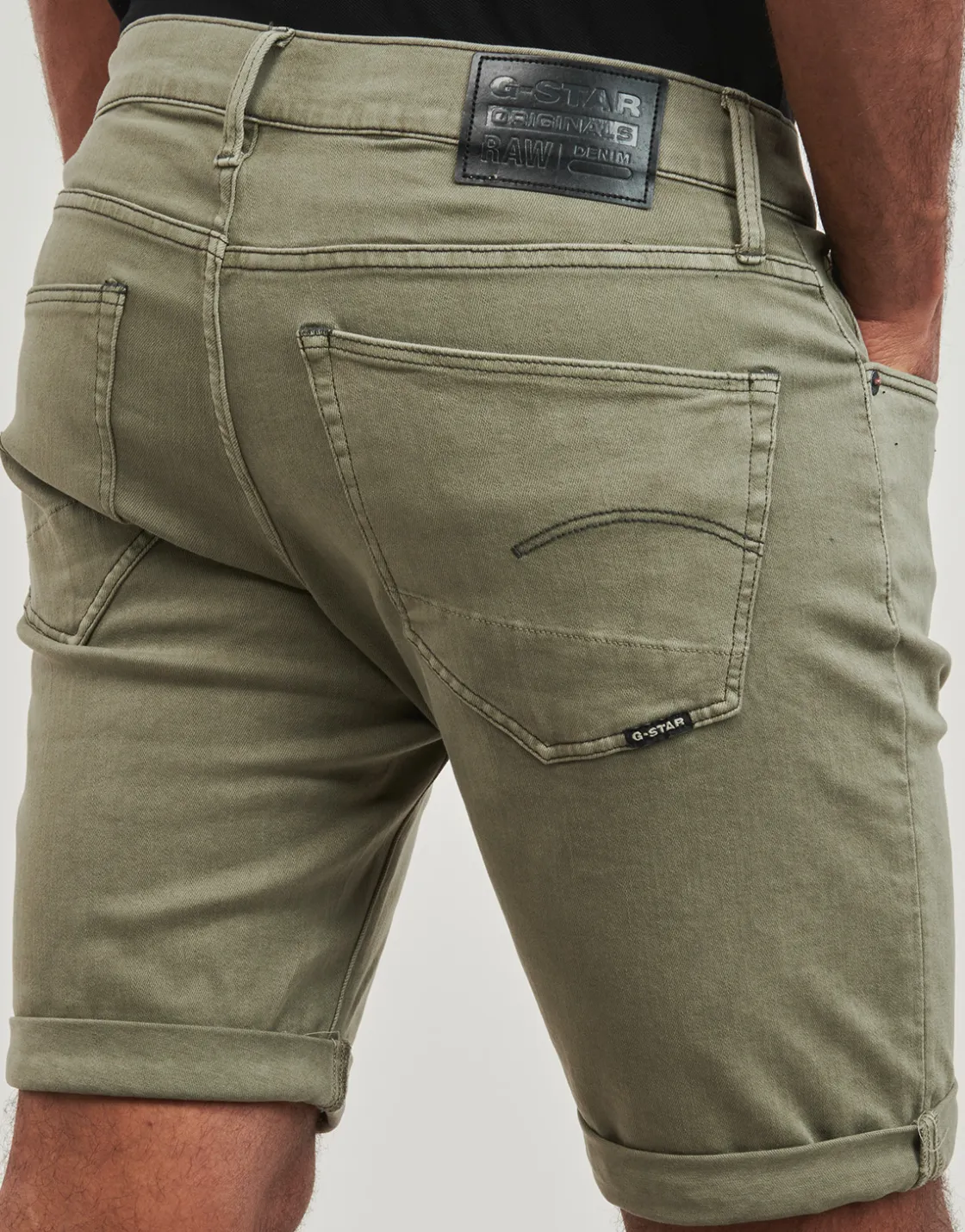 G-Star Raw - 3301 slim short Kaki Online