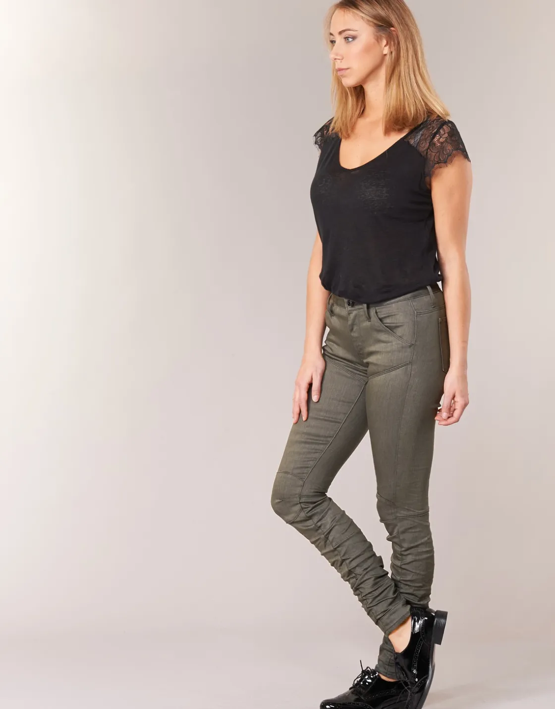 G-Star Raw - 5620 STAQ 3D MID SKINNY COJ WMN Kaki Clearance