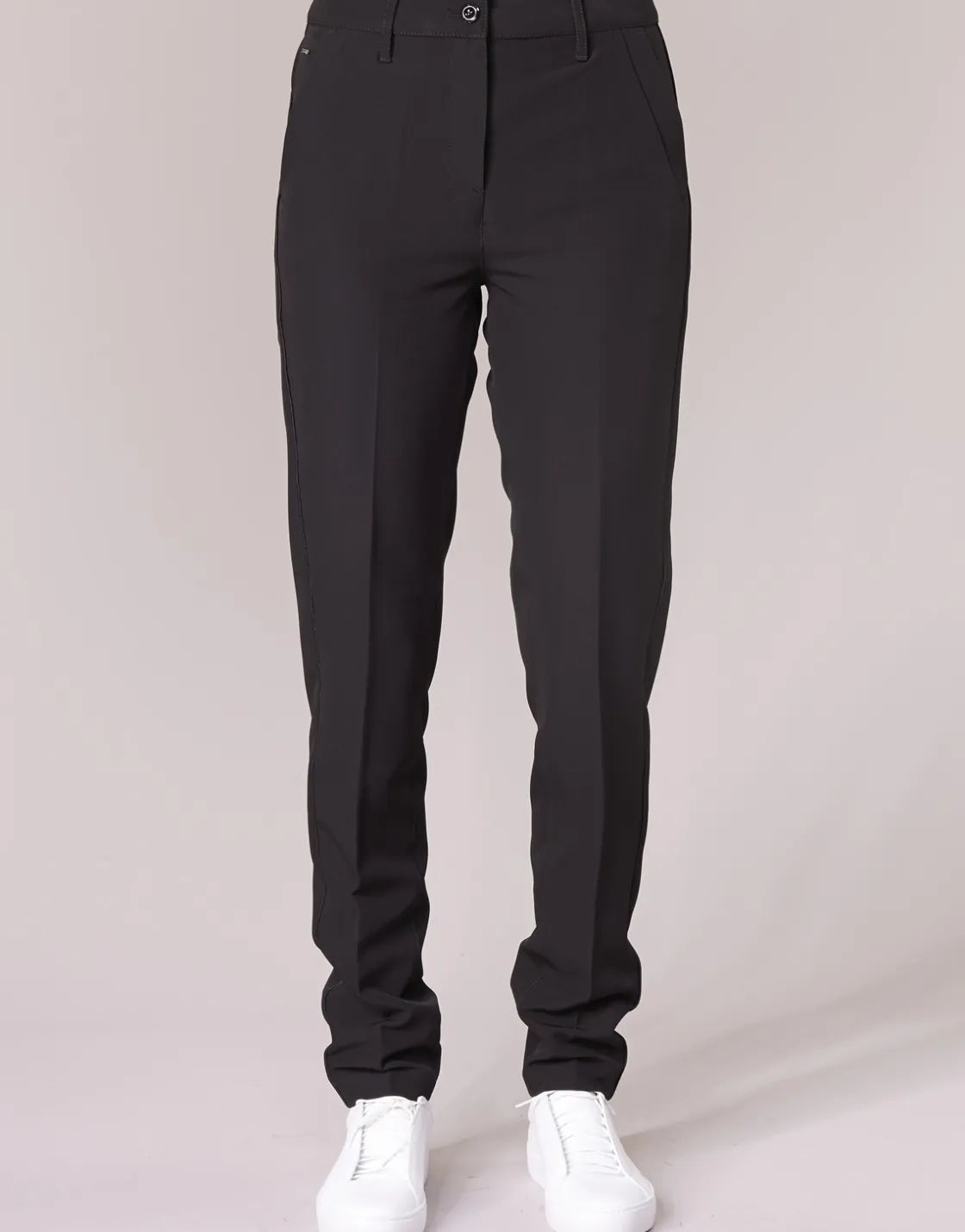 G-Star Raw - BRONSON HIGH SKINNY PIPING CHINO Noir Best