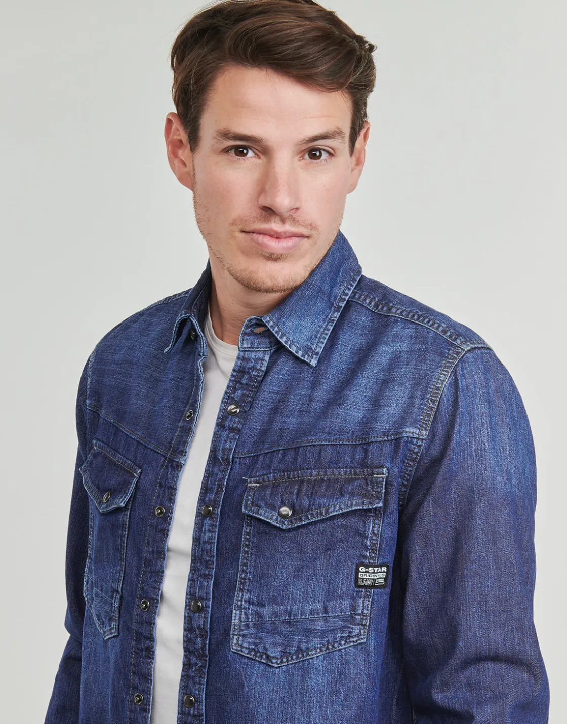 G-Star Raw Chemises^- DAKOTA SLIM SHIRT LS
