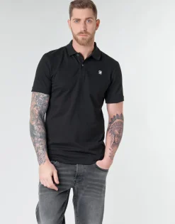 G-Star Raw - DUNDA SLIM POLO SS Noir Outlet