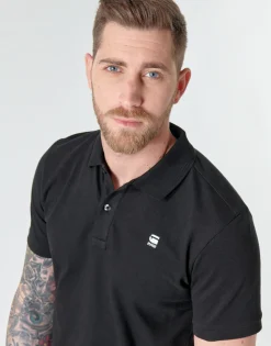 G-Star Raw - DUNDA SLIM POLO SS Noir Outlet