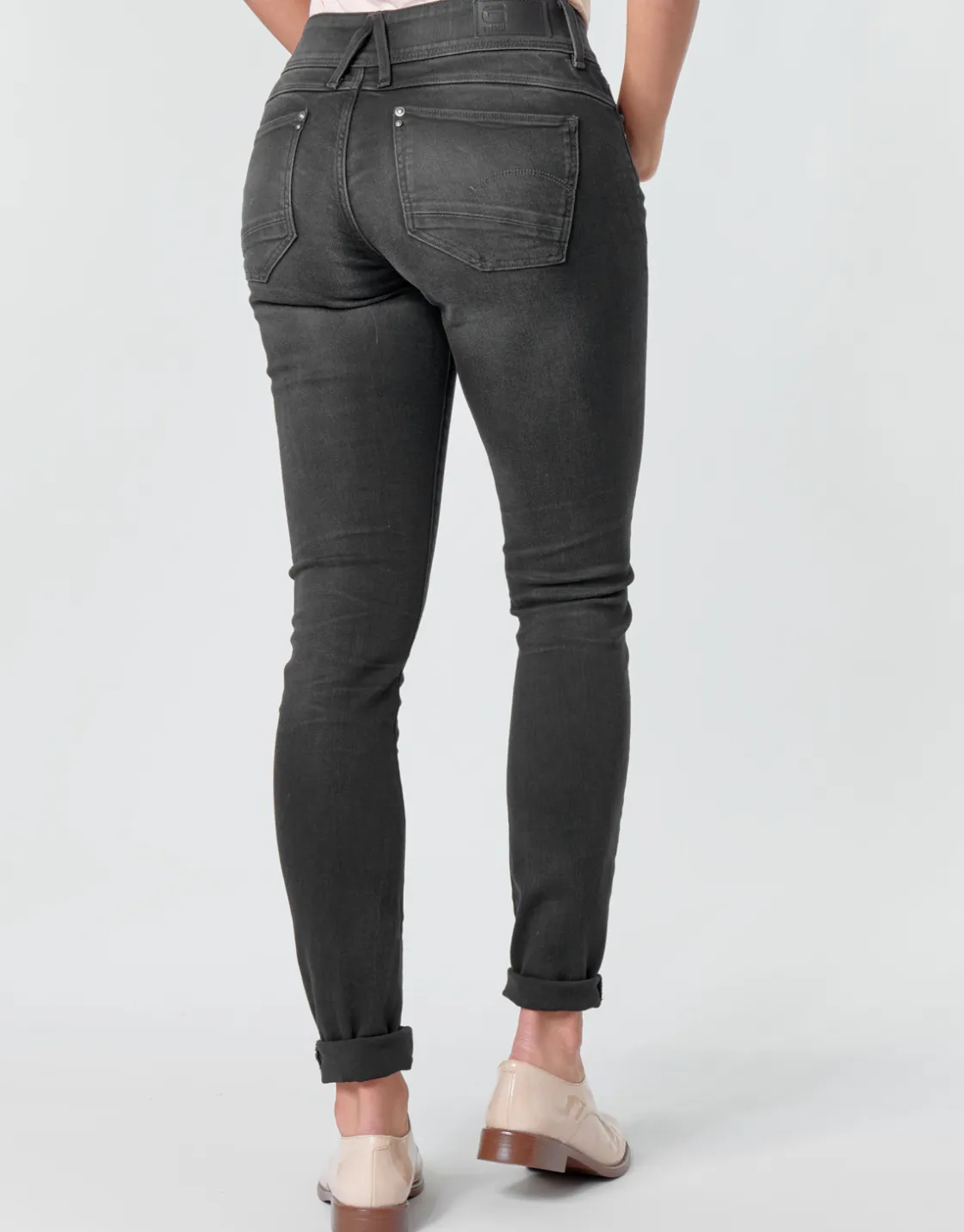 G-Star Raw - LYNN MID SKINNY WMN Gris Discount