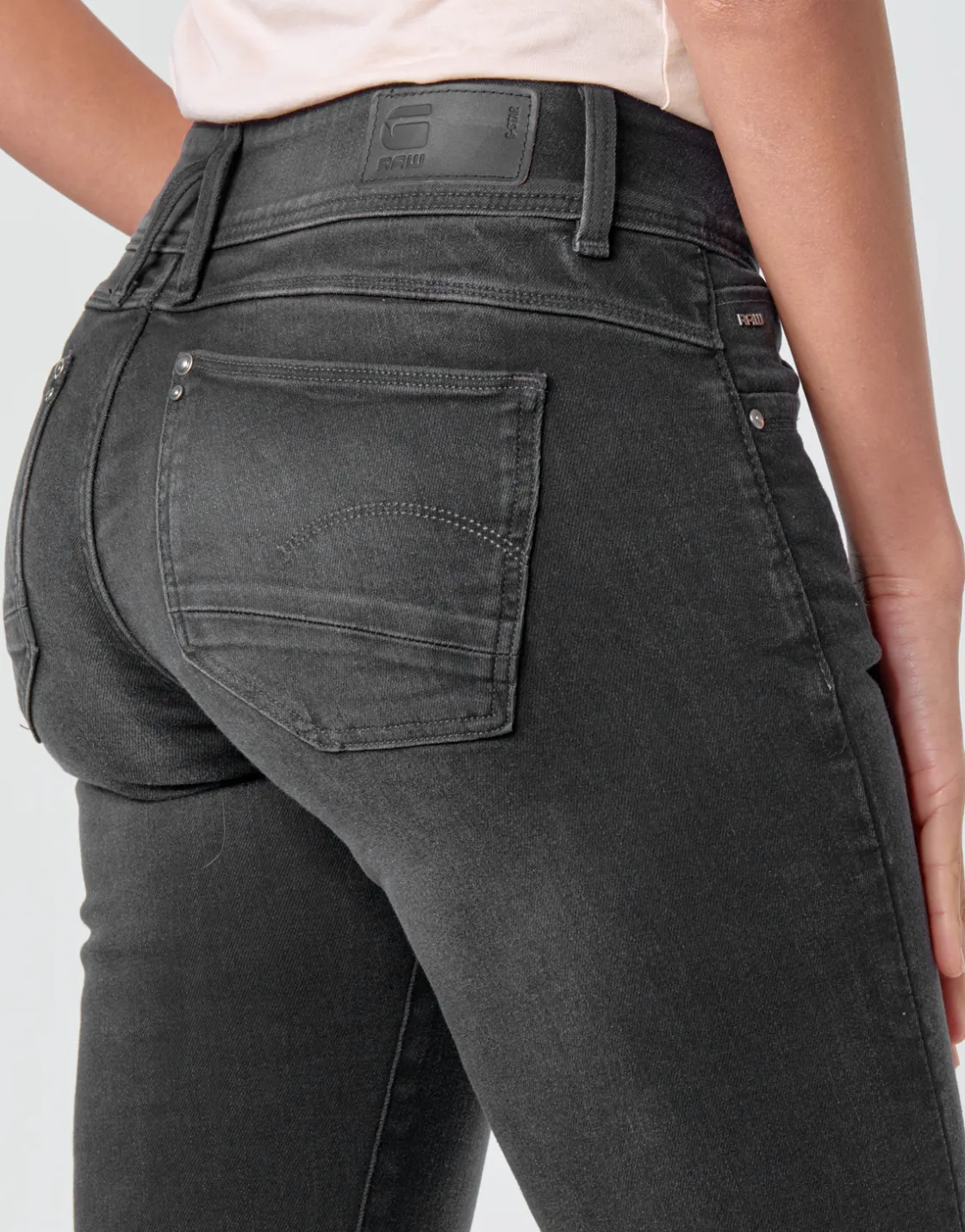 G-Star Raw - LYNN MID SKINNY WMN Gris Discount
