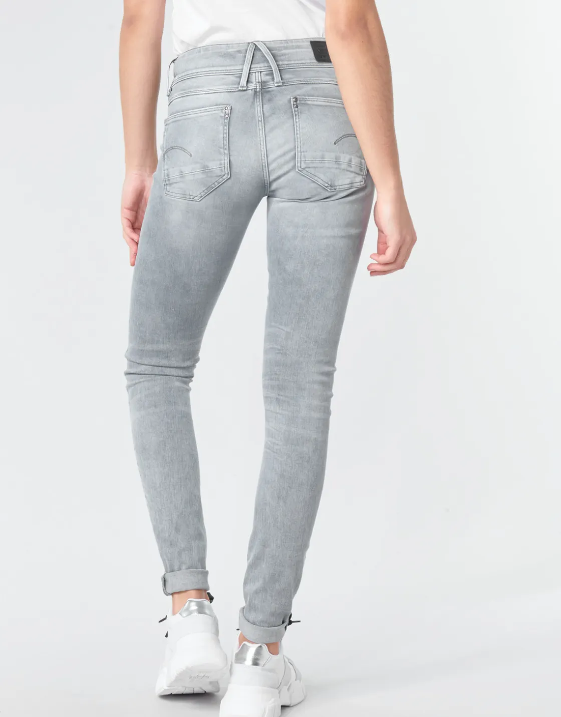 G-Star Raw - LYNN MID SKINNY WMN Gris Best