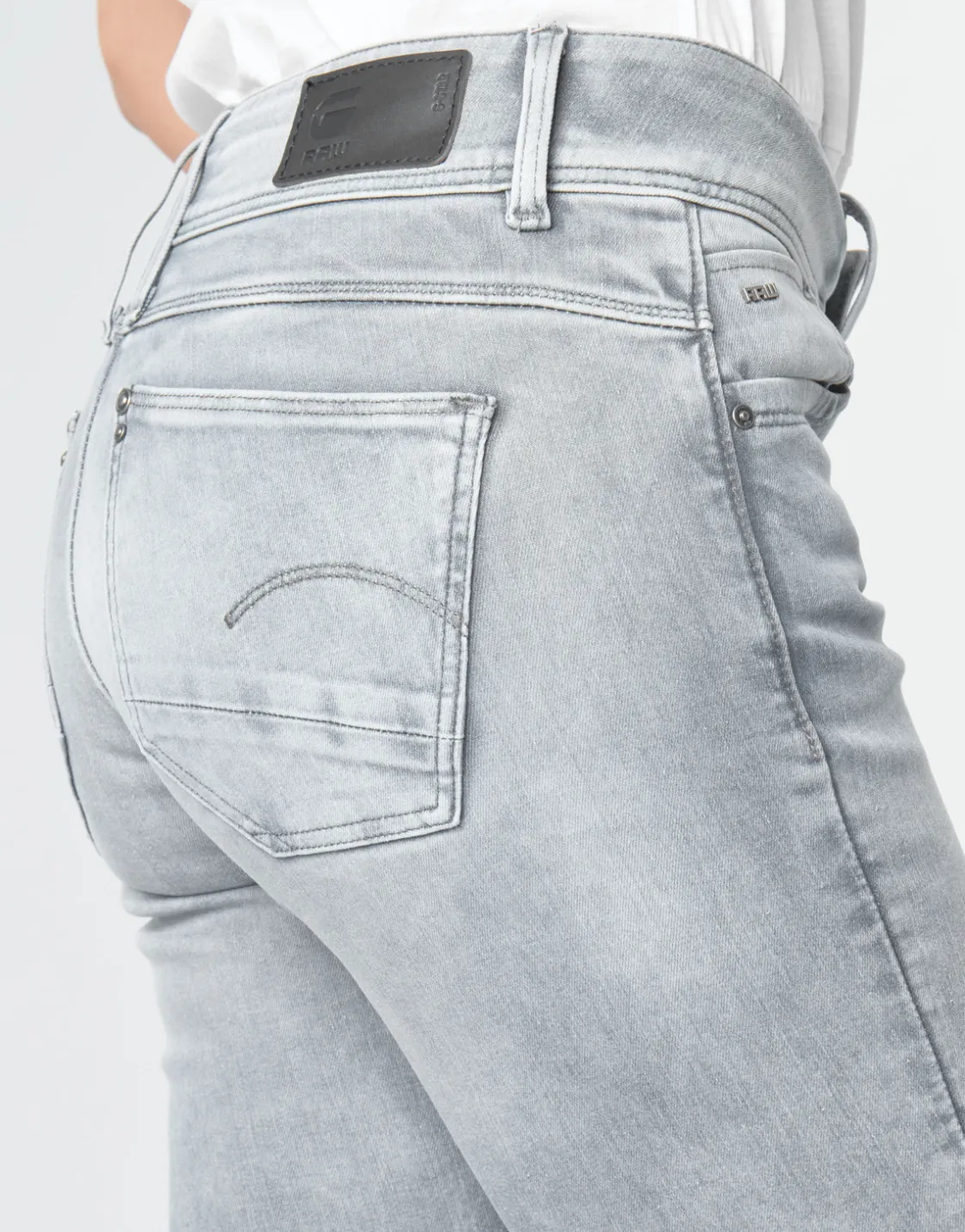 G-Star Raw - LYNN MID SKINNY WMN Gris Best