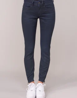 G-Star Raw - LYNN ZIP MID SKINNY ANKLE BleuDarkAgedCobler Discount
