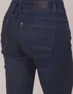 G-Star Raw - LYNN ZIP MID SKINNY ANKLE BleuDarkAgedCobler Discount