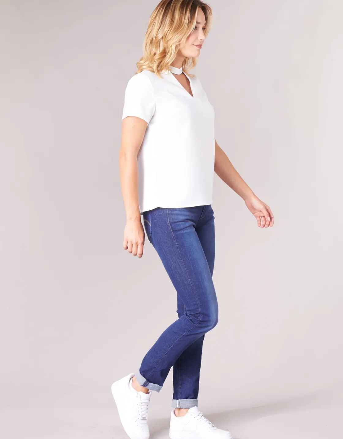 G-Star Raw - MIDGE SADDLE MID STRAIGHT BleuMediumAged