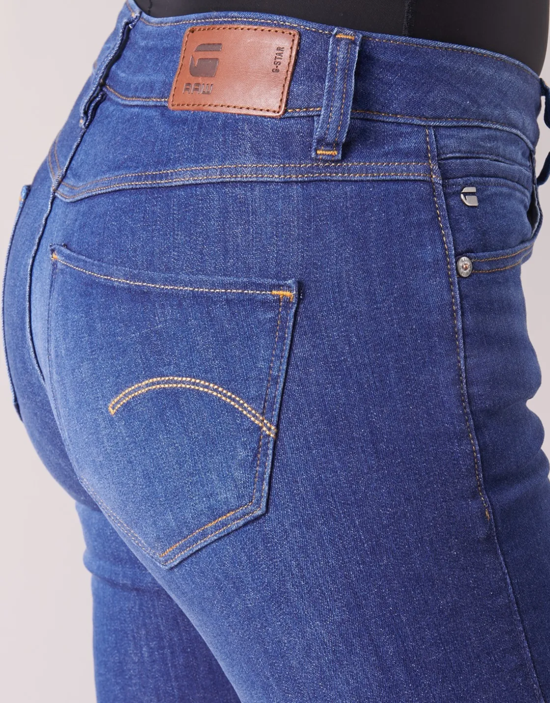 G-Star Raw - MIDGE SADDLE MID STRAIGHT BleuMediumAged