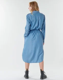 G-Star Raw - Rovic maxi shirt dress ls< Robes