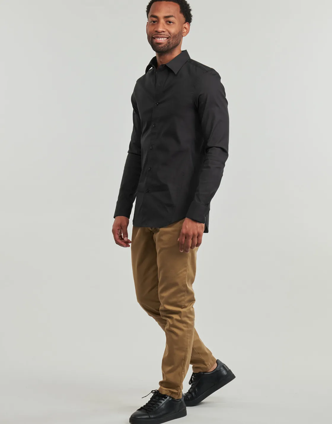 G-Star Raw - UNIFORM SLIM SHIRT LS Noir Best