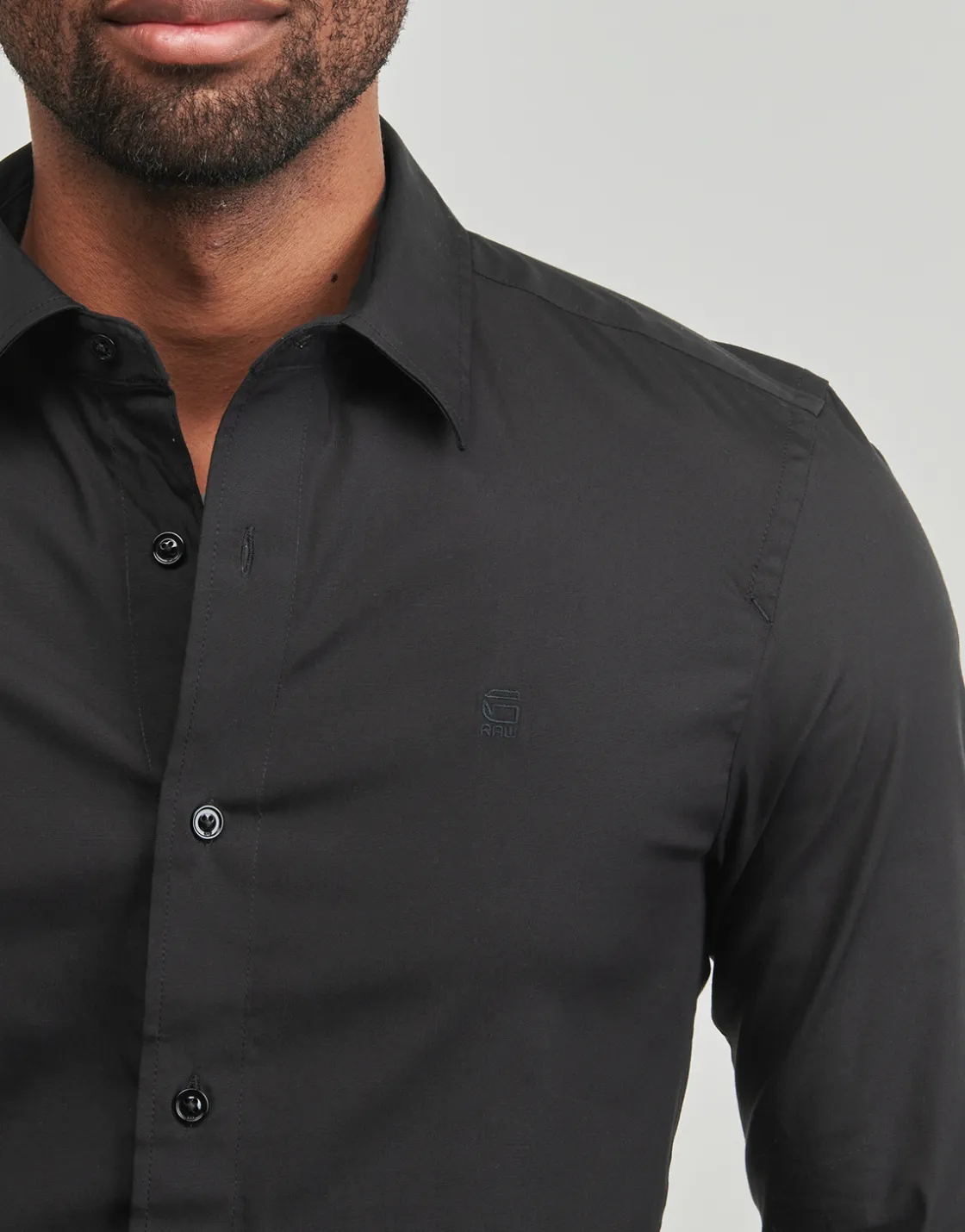 G-Star Raw - UNIFORM SLIM SHIRT LS Noir Best