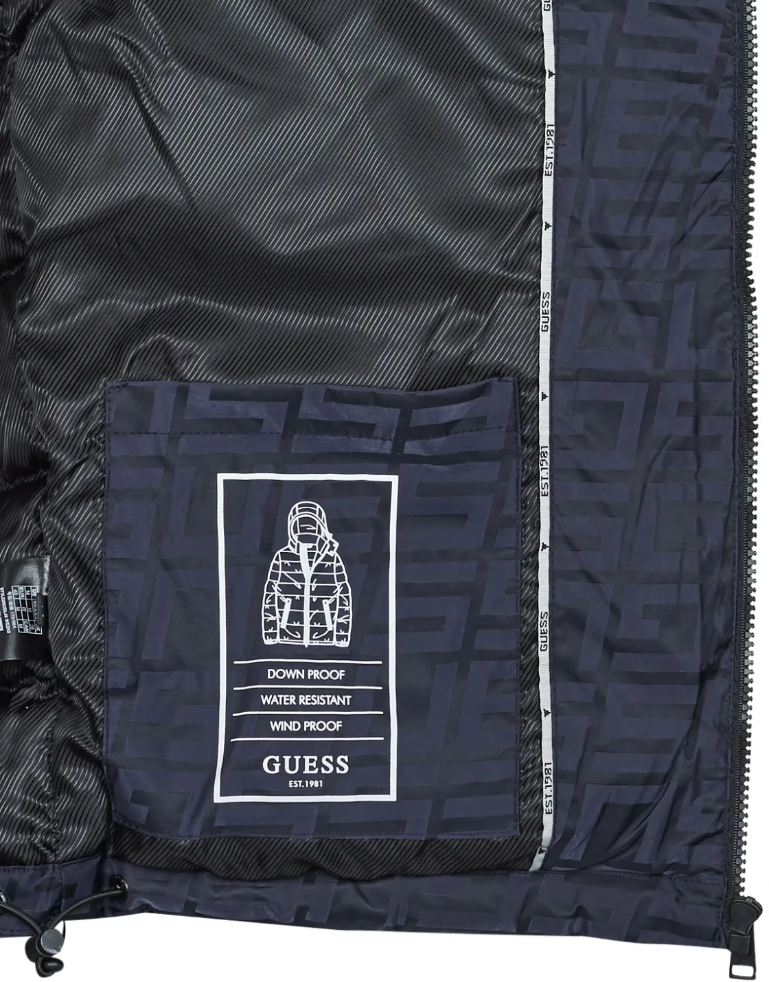 Guess Manteaux^- ALLOVER LOGO PUFFA