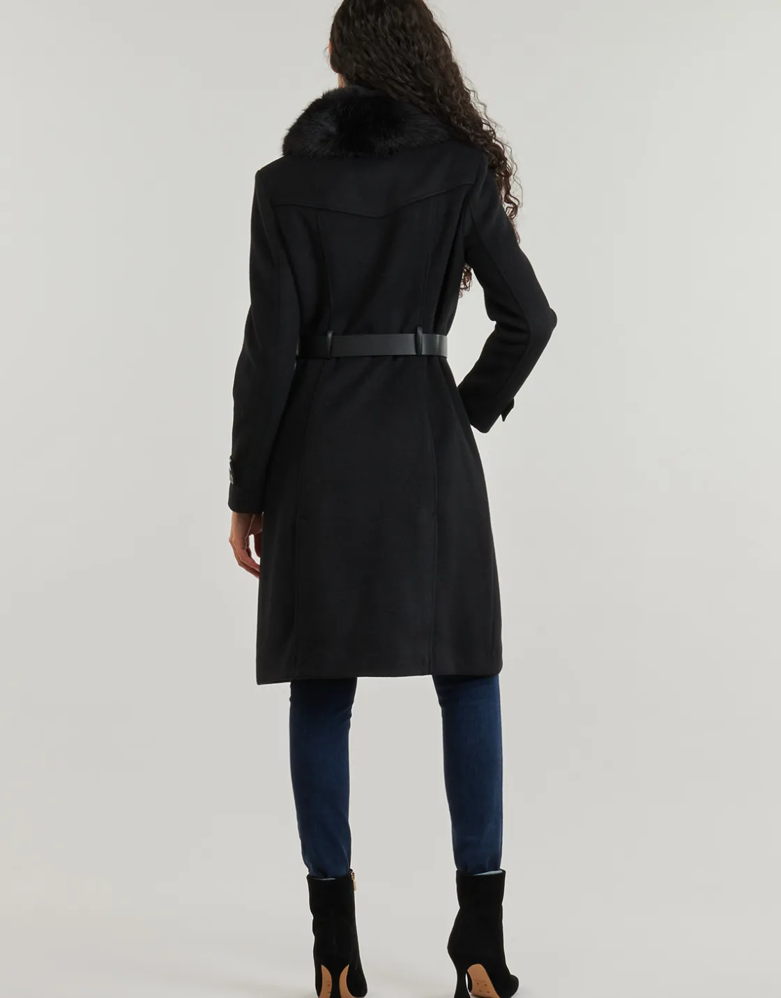 Guess Manteaux^- AMELIA DOUBLE BREAST BELT COAT