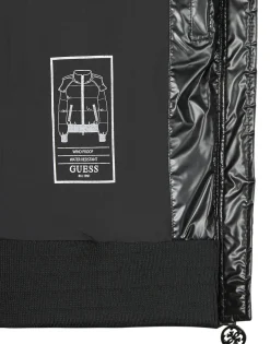 Guess - BICE METALLIC HOODIE PUFFER Noir Discount