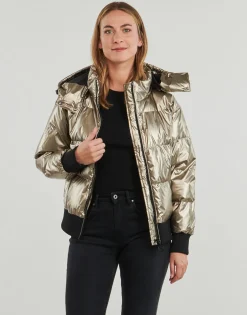 Guess - BICE METALLIC HOODIE PUFFER Bronze Best