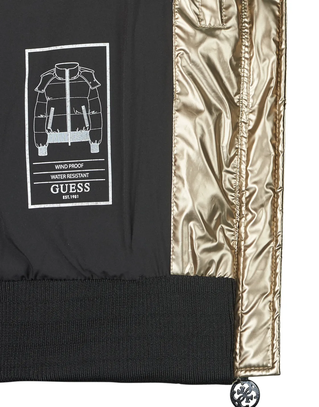 Guess - BICE METALLIC HOODIE PUFFER Bronze Best