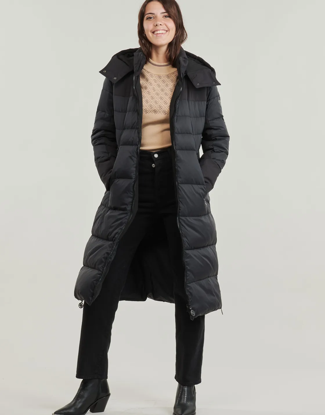 Guess - CAROLYN LONG REAL DOWN JKT< Manteaux