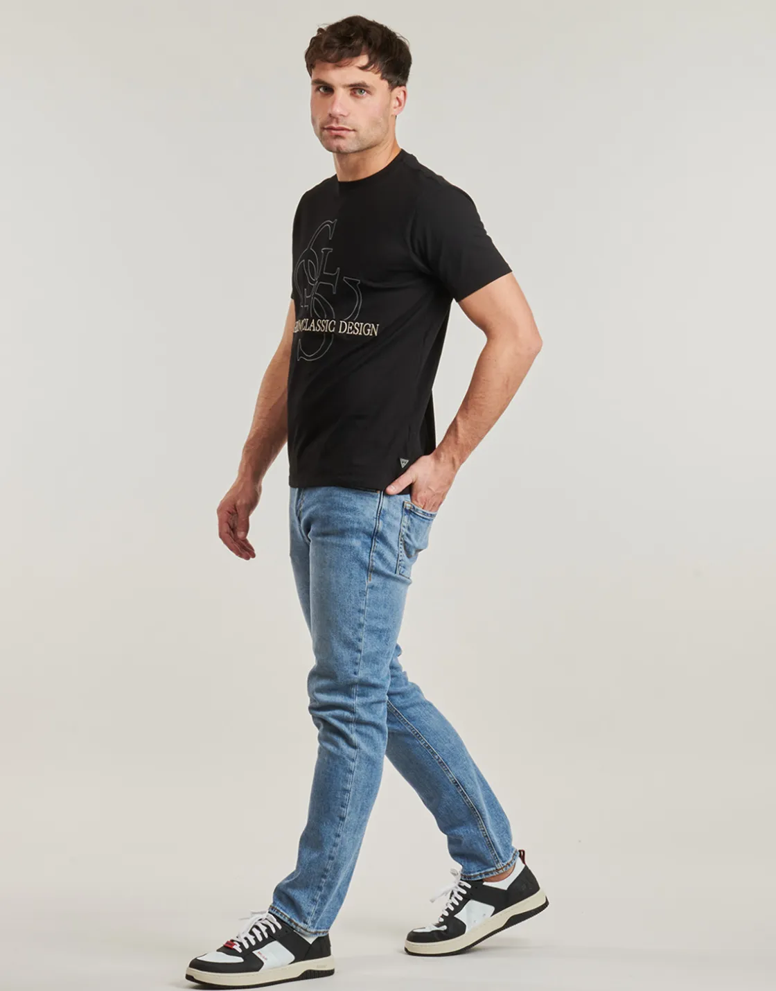 Guess T-shirts & Polos^- CLASSIC QUATTRO