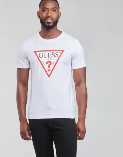 Guess - CN SS ORIGINAL LOGO TEE Blanc Clearance