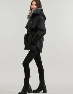Guess - ELLY LOGO JACQUARD PARKA< Manteaux