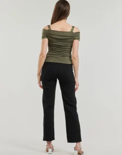 Guess - EMILY SHINY RIB Kaki Hot