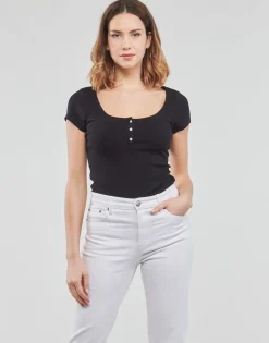 Guess T-shirts & Polos^- ES SS KARLEE JEWEL BTN HENLEY