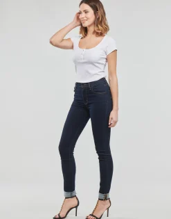 Guess - ES SS KARLEE JEWEL BTN HENLEY< T-shirts & Polos