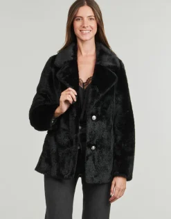 Guess - FILOMENA FAUX FUR JKT Noir Clearance