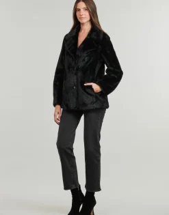 Guess - FILOMENA FAUX FUR JKT Noir Clearance