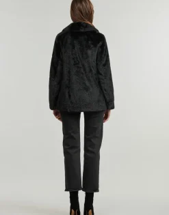 Guess - FILOMENA FAUX FUR JKT Noir Clearance