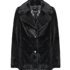 Guess - FILOMENA FAUX FUR JKT Noir Clearance