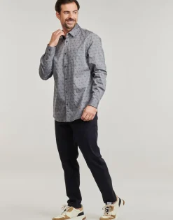Guess - 4G JACQUARD SHIRT Gris Discount