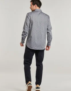 Guess - 4G JACQUARD SHIRT Gris Discount