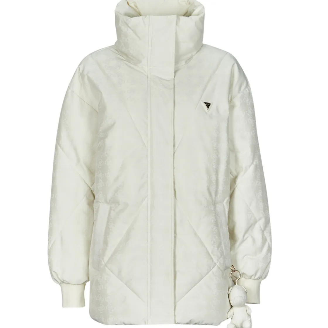 Guess - 4G LOGO PUFFER JACKET Blanc Outlet