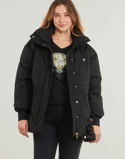 Guess - 4G LOGO PUFFER JACKET Noir Best