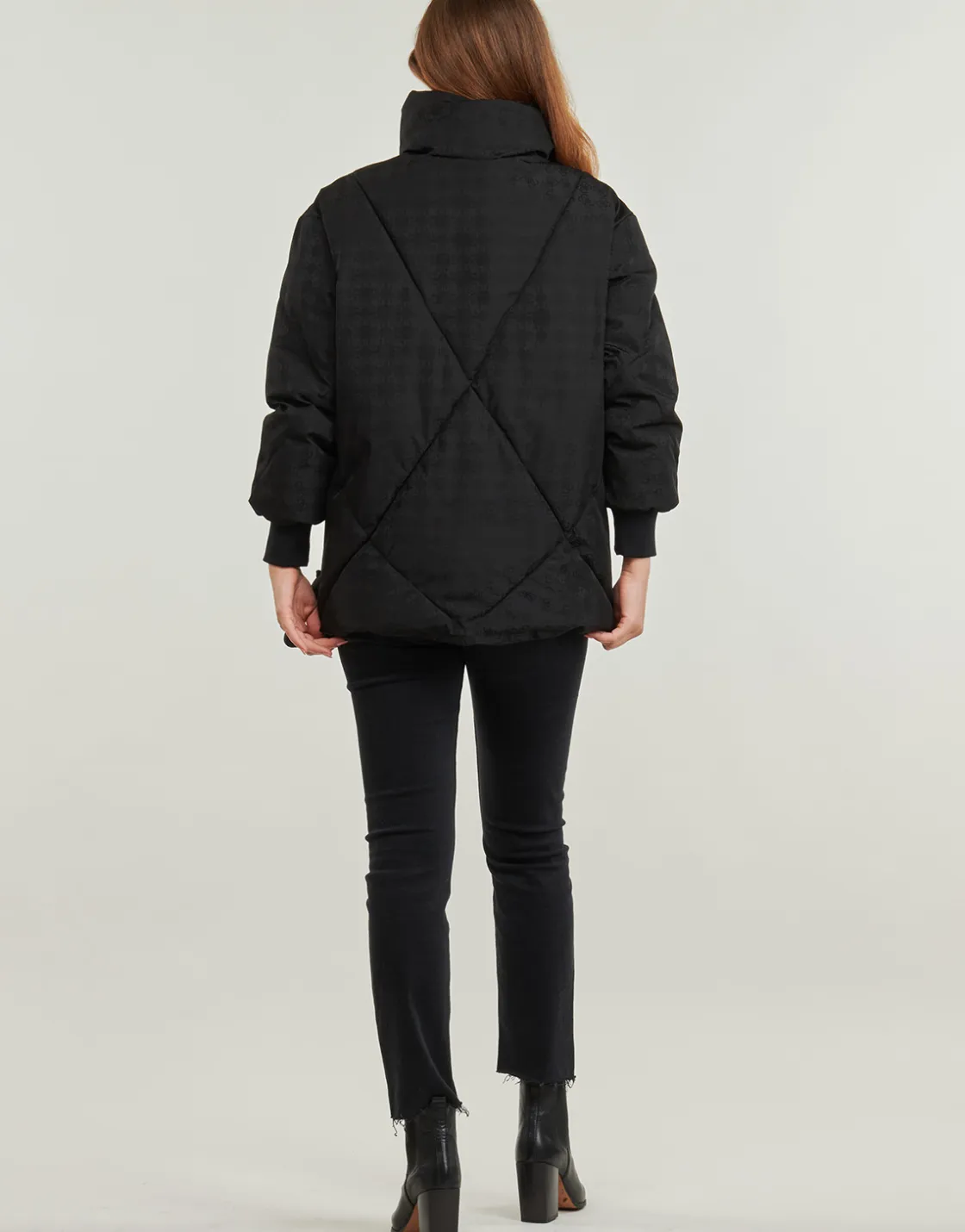 Guess - 4G LOGO PUFFER JACKET Noir Best