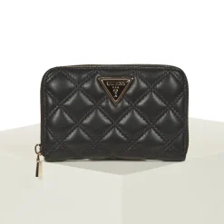 Guess - GIULLY MEDIUM ZIP AROUND Noir Online