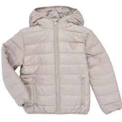 Guess - HOODED LS PADDED PUFFER W ZIP Beige New
