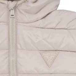 Guess - HOODED LS PADDED PUFFER W ZIP Beige New