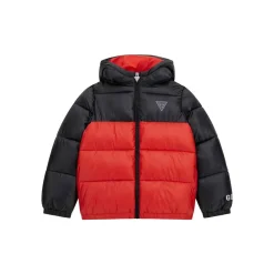 Guess - HOODED LS PADDED PUFFER W/ZIP< Manteaux