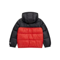 Guess - HOODED LS PADDED PUFFER W/ZIP< Manteaux
