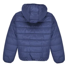 Guess - HOODED LS PADDED PUFFER W ZIP Bleu New