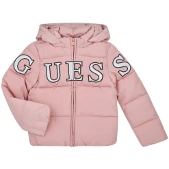 Guess Manteaux^- HOODED LS PADDED PUFFER W/ZIP