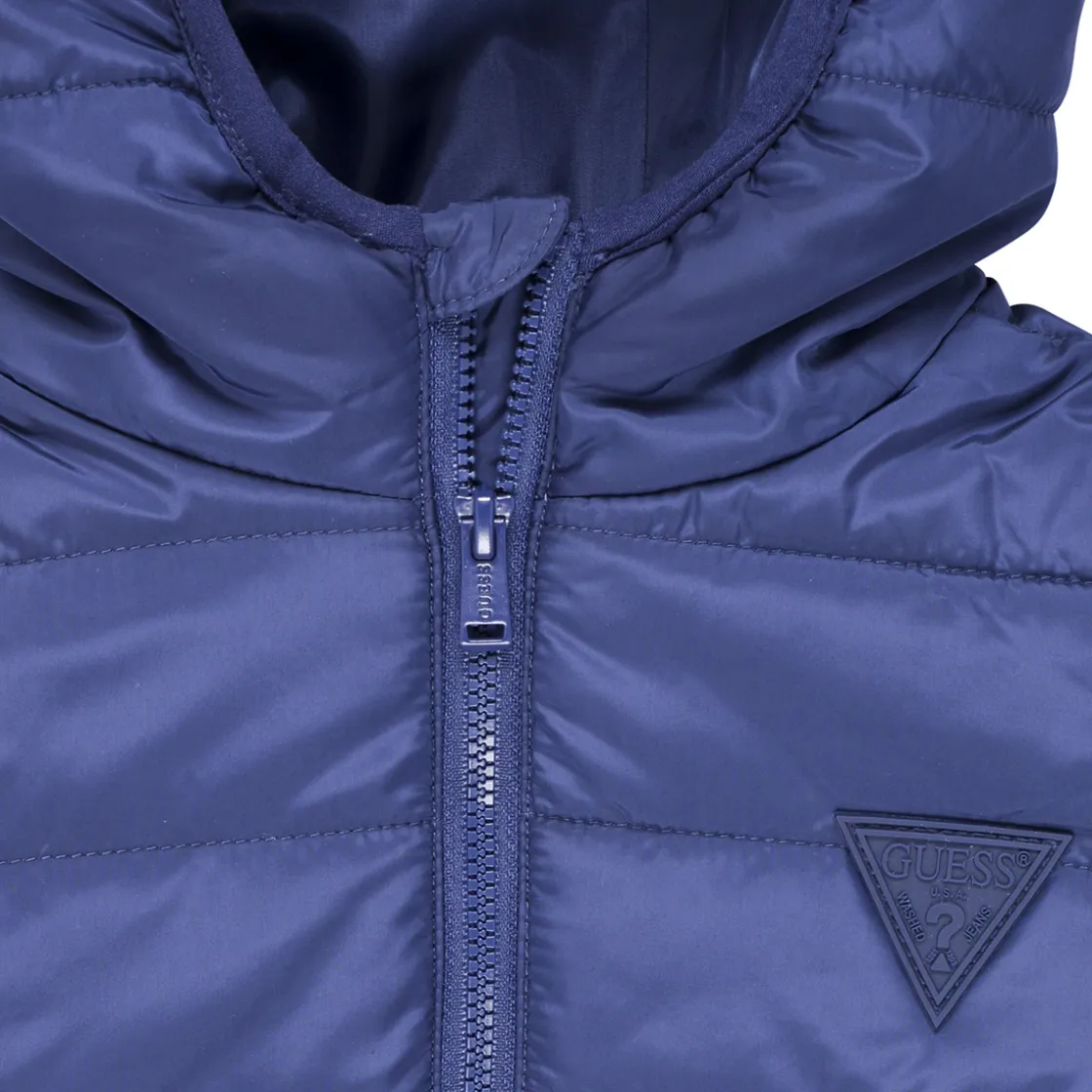 Guess - HOODED LS PADDED PUFFER W ZIP< Manteaux